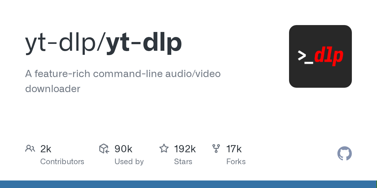 yt-dlp - 下载与使用教程